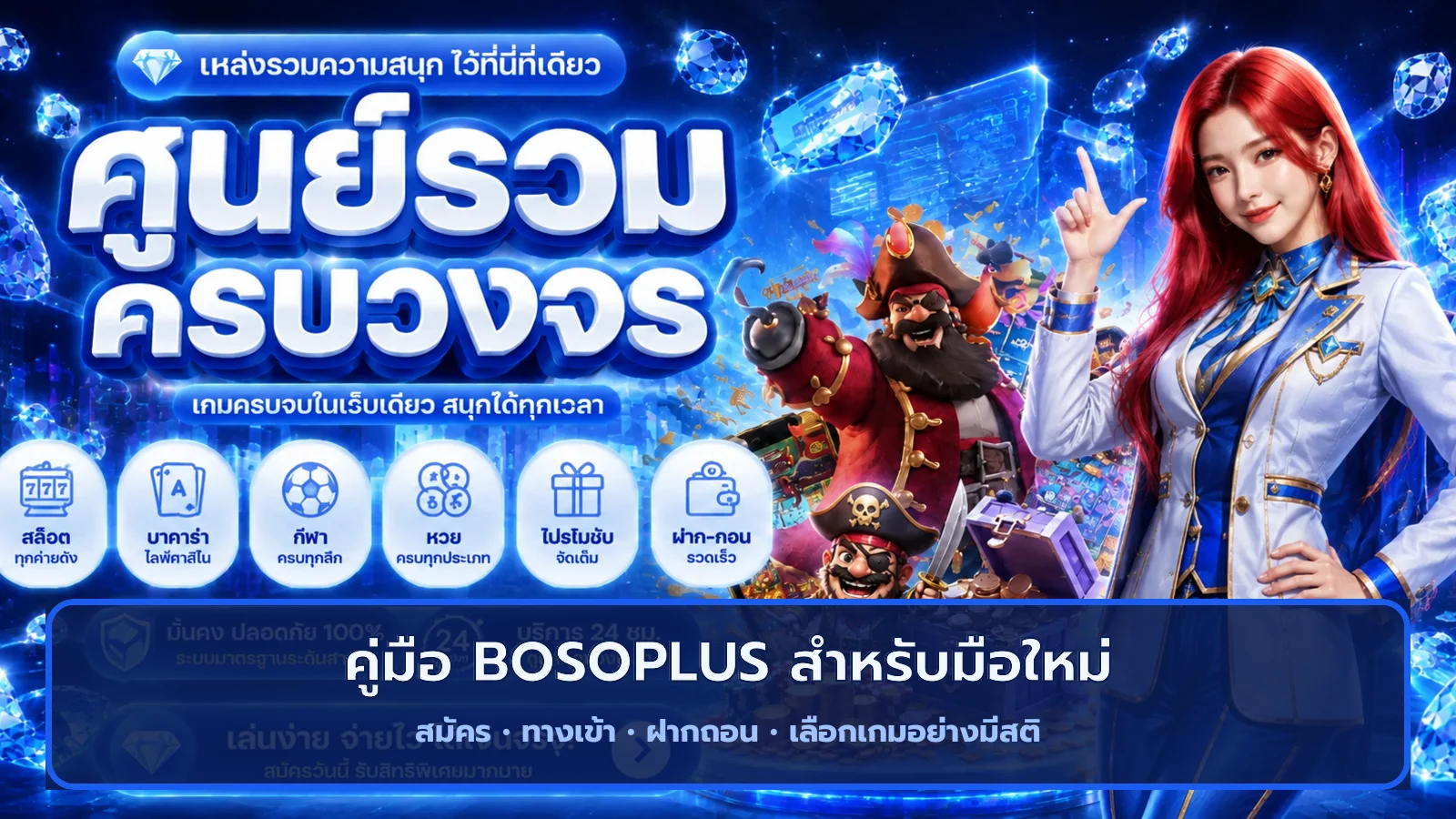 BOSOPLUS คู่มือมือใหม่ สมัคร ทางเข้า ฝากถอน